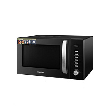 Микроволновая печь Hyundai HYM-D3028, 23л, мощность 900Вт, электронное управление, серебряный/чёрный