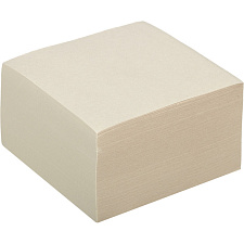 Бумага для записи блок 9х9х5см белый ЭКОНОМ, на склейке, белизна 70-80%, плотность 60-65 г/м2