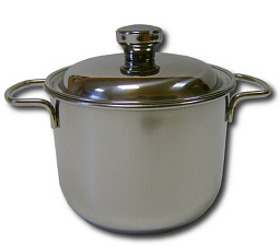 Кастрюля «Амет» 1С- 2541, 2 л, d=16 см, нержавеющая сталь, зеркальная полировка, крышка металл