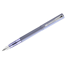 Ручка перьевая PARKER VECTOR XL Silver Blue синий стержень, корпус: латунь/нержавеющая сталь/хром , в подарочной коробке