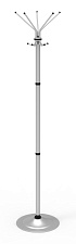 Вешалка напольная "Класс-С" 10 крючков, цвет серый. Высота 1840 мм. Диаметр основания 395 мм.