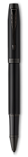 Роллер PARKER IM Achromatic T317 Matt Black F, черные чернила, корпус: латунь ювелирная, черная отделка. подарочная упаковка