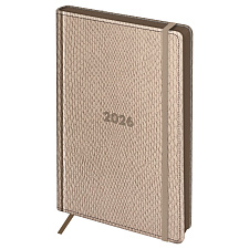 Ежедневник А5 датированный 2026 BG "Python. Dark khaki" 176 листов в линию, искусственная кожа, размер 145*205 мм, ляссе, цвет хаки