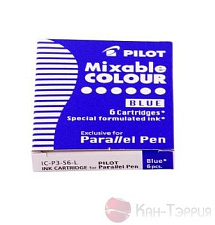 Чернила Pilot в патронах синие 6шт/уп., арт.IC-P3-S6 (L)