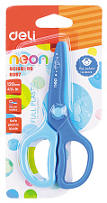 Ножницы 120 мм детские Deli E6067, пластиковые в блистере, цвет ассорти