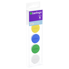 Магнит для досок усиленный  30мм Berlingo "Ultra" 5шт/уп, цветные круглые, европодвес