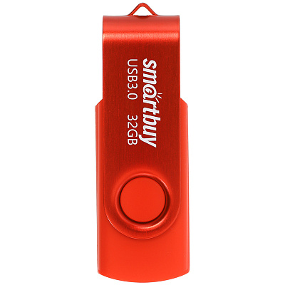 Флеш-носитель  32Gb USB 3.0, Smart Buy "Twist", Flash Drive, красный