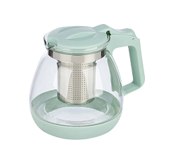 Чайник заварочный Mallony MENTOLO, объём 1100 мл, термостойкое стекло, фильтр из нержавеющей стали, эргономичная ручка