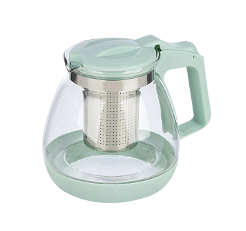 Чайник заварочный Mallony MENTOLO, объём 1100 мл, термостойкое стекло, фильтр из нержавеющей стали, эргономичная ручка