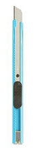 Нож канцелярский  узкий 9мм с фиксатором Deli E2066, в металлическом корпусе, металл - сталь, цвет ассорти