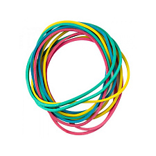 Резинка для упаковки денег, каучук, цвет ассорти, диаметр 80мм 100г, европодвес