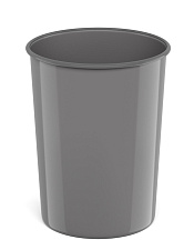 Корзина для бумаг 13.5л "ErichKrause Classic" пластиковая, литая, цвет серый