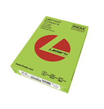 Бумага Lamark формат А-4, плотность 75 г/м2, 500 листов, цвет зеленый неон