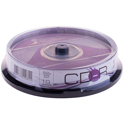 Диск CD-R  10шт/уп Cake Box 700 МБ 52х Smart Track