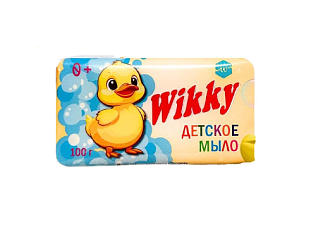 Мыло туалетное 100 гр "Wikky" Детское, упаковка - флоу-пак