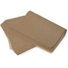 Пергаментная бумага 40х60см в листах силиконизированная, плотность 41г/м2, в упаковке 500 листов 