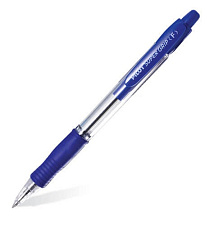 Ручка шариковая автоматическая Pilot BPGP-10R-F, масляный синий стержень, 0,7 мм, резиновая манжетка