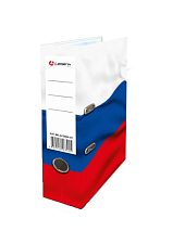 Папка-регистратор ламинированый картон "Триколор", ширина корешка 75 мм, 