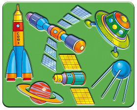 Трафарет пластиковый  Луч "Космос" 