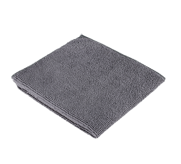 Салфетка-тряпка   для пола микрофибра 50х60 см универсальная  1 шт/уп, плотность 220гр/м2, ультразвуковая обработка края, цвет серый