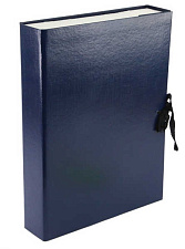 Папка на завязках, ширина 50 мм, формат А-4, картон с бумвиниловым покрытием, жесткий корпус, цвет ассорти