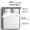 Комплект постельного белья Евростандарт Сатин/Комфорт "Роза" 
Простыня на резинке 180х200х20 см, пододеяльник 200х220 см, наволочка 50х70 см - 2шт; наволочка 70х70 см -2шт 