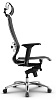 Кресло Samurai S-3.04, Материал -Сетчатая ткань черная,укороченная спинка со съемным 3D подголовником, регулируемые  4D подлокотники, Хром крестовина. Синхромеханизм. Нагрузка до 120 кг.