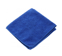 Салфетка-тряпка  для пола микрофибра 50х60 см универсальная, 1 шт/уп, плотность 320гр/м2, ультразвуковая обработка края, цвет синий