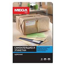 Бумага самоклеящаяся Promega label прозрачные, адресные, формат А4, размер 45,7х25,4мм, 44шт на листе, 25 листов в упаковке.