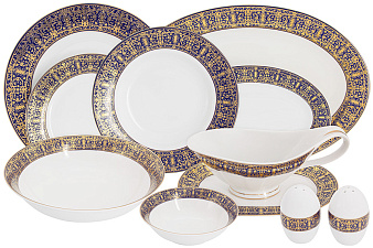 Столовый сервиз 27 предметов на 6 персон Anna Lafarg Midori "Византия", фарфор