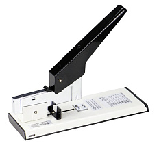 Степлер №23  до 240 листов, DOLCE COSTO открытый/закрытый тип сшивания, мощный, фронтальная загрузка скоб, цвет черный/ белый