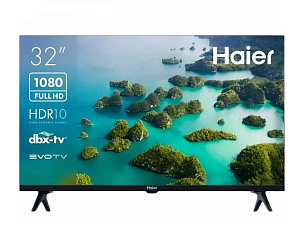 Телевизор 32 LED Haier TV S2, черный корпус, 1080p 2 HDMI, Smart TV (Android TV), Wi-Fi,2 USB
