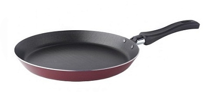 Сковорода блинная d=25  Scovo Expert СЭ-040, алюминий, антипригарное покрытие, цвет бордовый