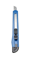 Нож канцелярский узкий 9мм,"ClipStudio", с фиксатором, цвет ассорти