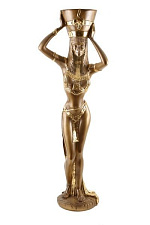 Статуя "Свет Египта" (скульптура), бренд BOGACHO HOME DESIGN , литьевой мрамор, бронзовое напыление. Высота  77 см, вес: 9,5 кг.