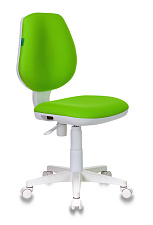 Кресло детское CH-W213/TW-18 обивка - зеленая ткань. Пластиковая крестовина. Механизм Пиастра. Нагрузка до 100 кг.