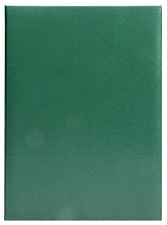 Папка адресная Балакрон с чистым полем А4, зеленый шелк