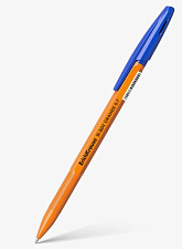 Ручка шариковая ErichKrause R-301 "Stick Orange ", синий стержень, 0,7 мм, корпус оранжевый