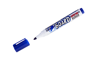 Маркер для белых досок Crown "Multi Board" синий, пулевидный, 3мм  

