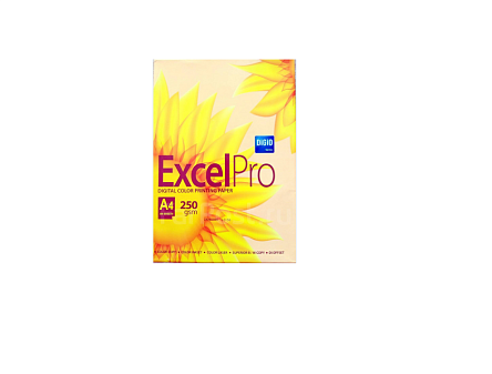 Бумага Excelpro Sun Flower А-4, плотность 250г, белизна 167% ISO, яркость 98,5%. 100 листов,каландрированная, матовая без покрытия   бумага 
