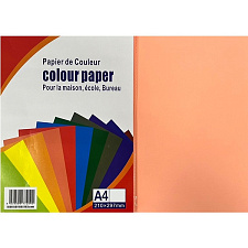 Бумага COLOR Paper А-4 160 г/м2, CFR-01-02 фуксия. 100 листов, розовый Неон