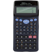 Калькулятор научн Deli 10+2 разр. E1705, для ЕГЭ по Физике, Химии и Географии, черный