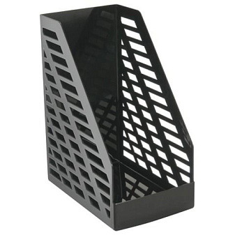 Вертикальный накопитель пластиковый Стамм "XXL" ширина 160 мм, цвет черный