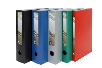 Папка - бокс "Persona"  ширина корешка 56 мм, А4, размер 320х235х36, пластик, толщина 800 мкр, на липучках, стикер, 5 цветов ассорти