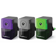 Точилка механическая, 1 отверстие с контейнером, пластиковый корпус, углеродистая сталь ножа.