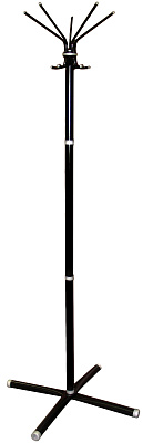 Вешалка напольная "Классикс-С" 10 крючков, цвет черный. Высота 1845 мм. Диаметр основания 695 мм.