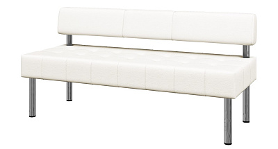 Модуль Бизнес 3-местный без подлокотников экокожа белый Ecotex 3002 (1 категория). Размер (ШхГхВ): 1620x620x770мм. ЗАКАЗНАЯ ПОЗИЦИЯ  