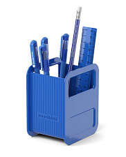 Набор офисный с наполнением 6 предметов, цвет синий, ErichKrause Techno, Classic