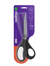 Ножницы 230 мм Berlingo "Easycut 200" эргономичные ручки, европодвес, цвет черный