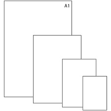 Ватман чертежный А-1 (594мм х 841мм), плотность 200 г/м2